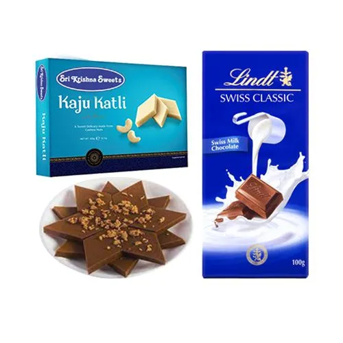 Karupatti Katli from Sri Krishna Sweets with Lindt Excellence Chocolate Bar