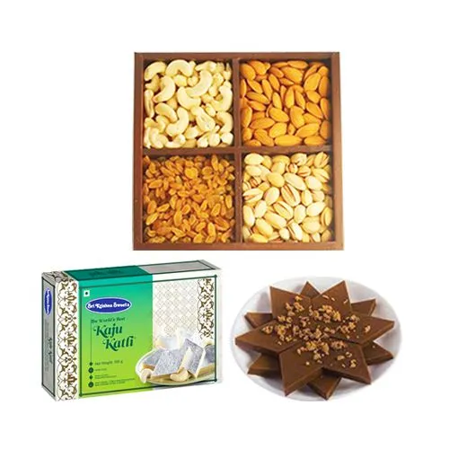 Karupatti Katli from Sri Krishna Sweets with Assorted Dry Fruits