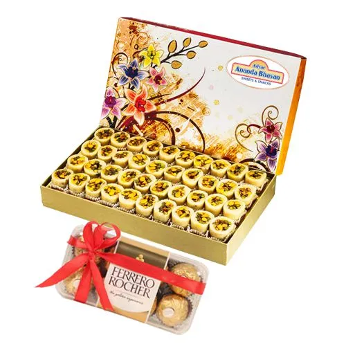Dry Fruit Honey Dew from Adyar Ananda Bhawan with Ferrero Rocher