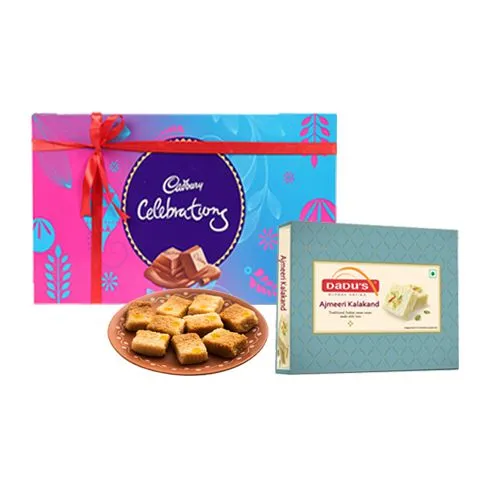 Ajmeeri Kalakand from Dadus with Cadbury Celebration