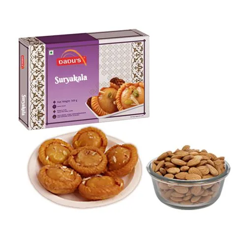Suryakala from Dadus with Crunchy Almonds