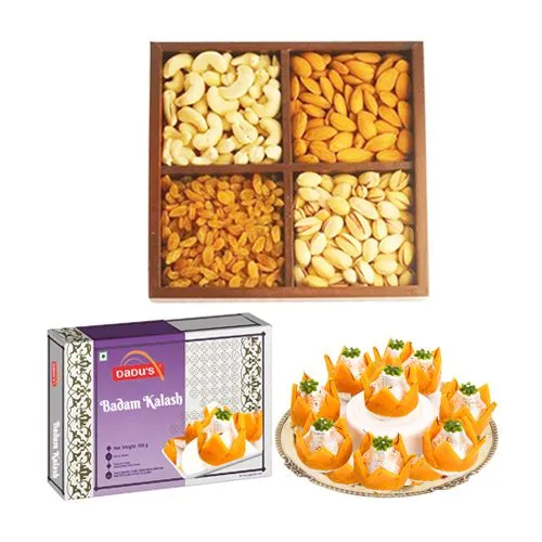 Badam Kalash from Dadus with Assorted Dry Fruits