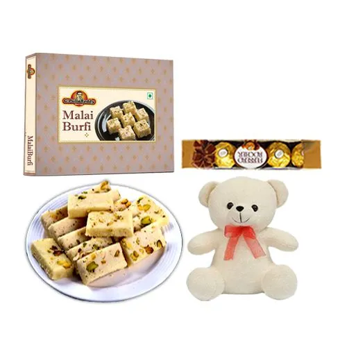 Malai Burfi from G Pulla Reddy with Teddy N Ferrero Rocher