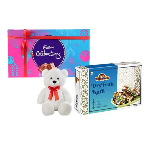 DryFruit Katli from G Pulla Reddy with Teddy N Cadbury Celebration