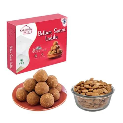 Bellam Sunni Laddu from Almond House with Crunchy Almonds