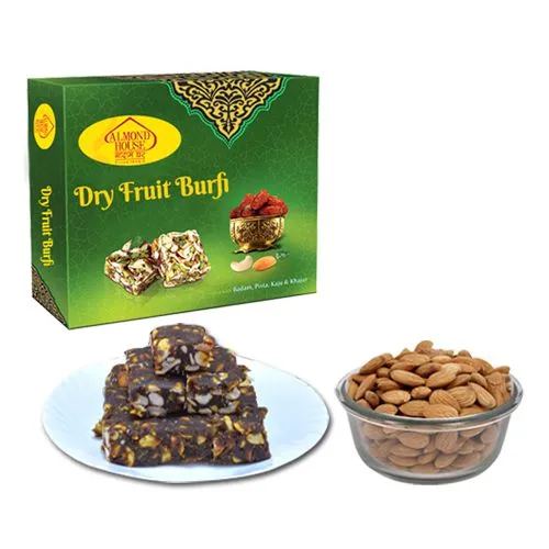 Dry Fruit Burfi from Almond House with Crunchy Almonds