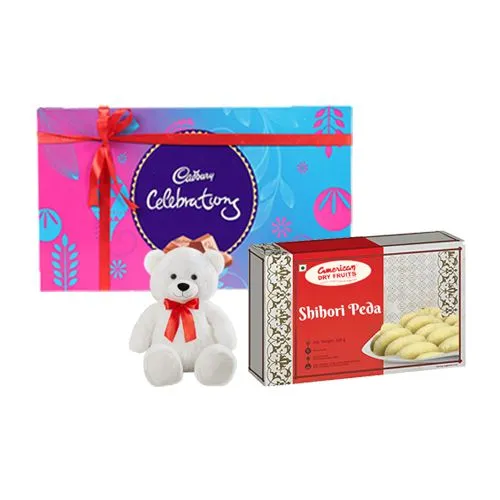 Shihori Peda from American Dry Fruits with Teddy  N  Cadbury Celebration