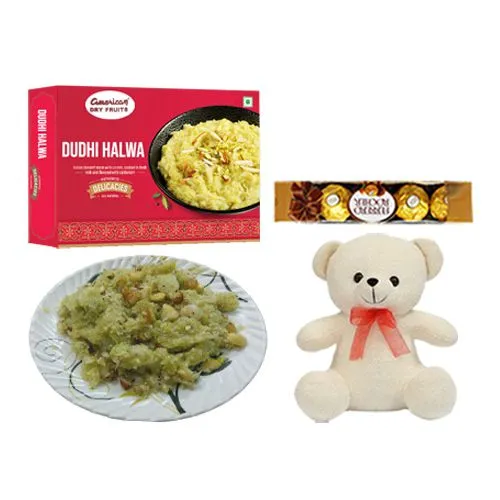Dudhi Halwa from American Dry Fruits with Teddy N Ferrero Rocher