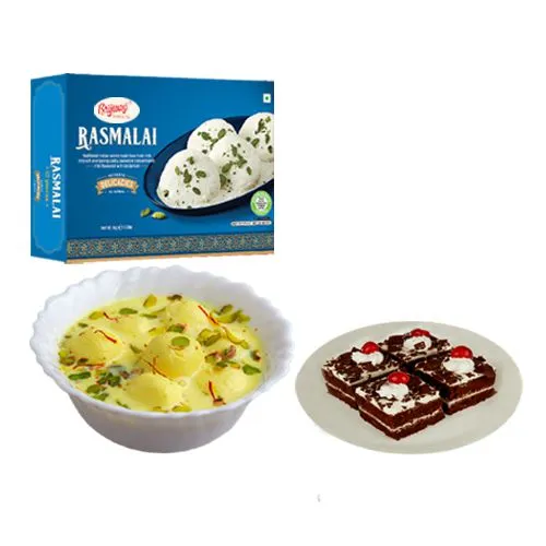 Rasmalai Medium Brijwasi Sweets with Chocolate Pastry