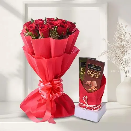 Roses  N  Temptation Chocolate Gift Set