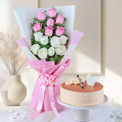Roses  N  Cake Surprise Combo