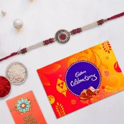 Rakhi with Cadbury Celebration Chocolates Pack