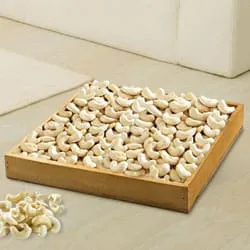 Deliver Cashews in Wooden Tray