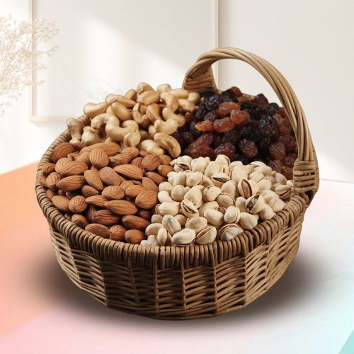 Delicious Assorted Dry Fruits Basket