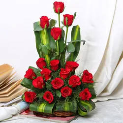 Order online Red Roses Basket
