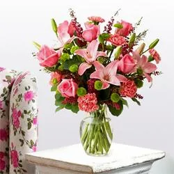Send Lilies, Roses N Carnation Online