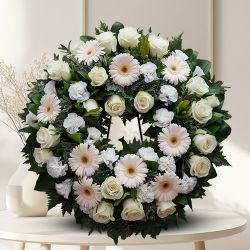 Sympathy N Strength Floral Wreath