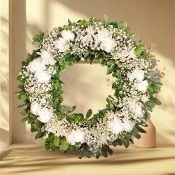 Order Carnations Wreath Online