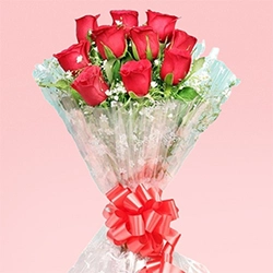Enigmatic Red Roses Bouquet