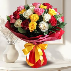Book Online Colorful Roses Bouquet
