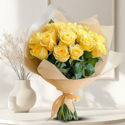 Deliver Yellow Roses Bouquet Online