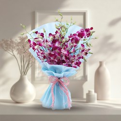 Dazzling Purple Orchid Stems Bunch Dazzling Purple Orchid Stems Bunch