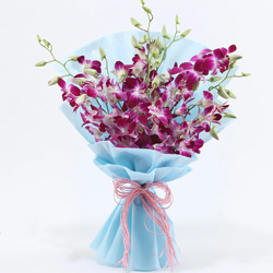 Shop for Purple Orchids Bunch Online