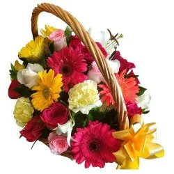 Sending Basket of Mixed Flowers