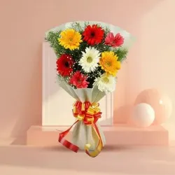 Send Online Bouquet of Fresh Gerberas