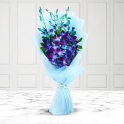 Book Blue Orchids Bouquet Online