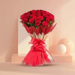 Deliver Online Bunch of Red Roses to India