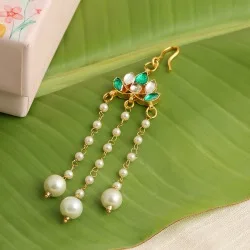 Pearl  N  Pink Bead Hair Pin