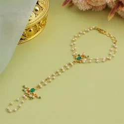 Heritage Blue Pearl Maang Tikka