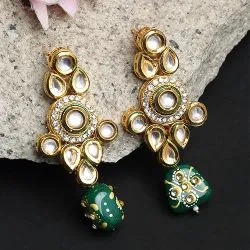 Elegance Redefined  Kundan Earrings