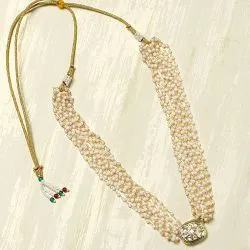 Luxe Pearl   Kundan Statement Necklace