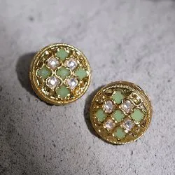 Classic Kundan Stone Earrings
