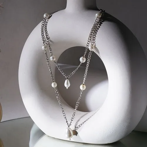 Layered Grace Pearl Pendant
