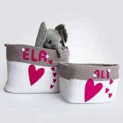 Pure Cotton Storage Basket Set
