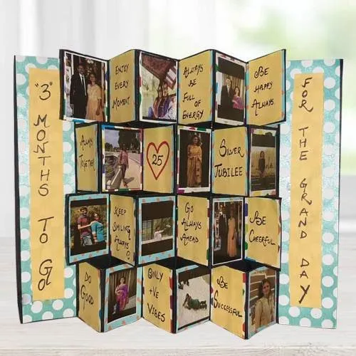 Mesmerizing Personalized Zig Zag Photo Card