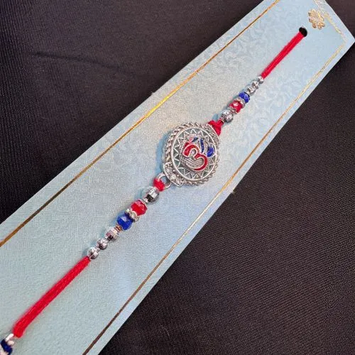 Elegant Stone Work Rakhi Set