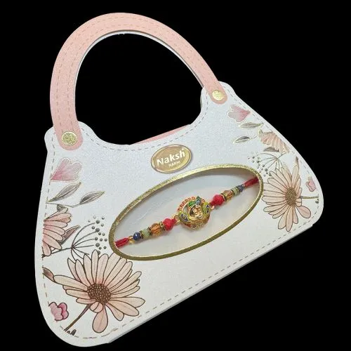 Exquisite Stone Work Krishna Rakhi Pack