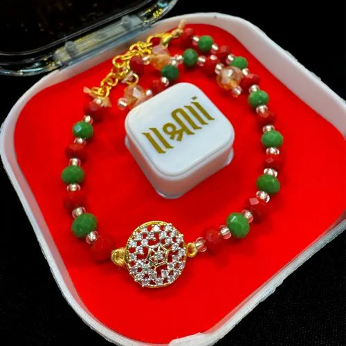 Gorgeous AD Rakhi Gift Pack