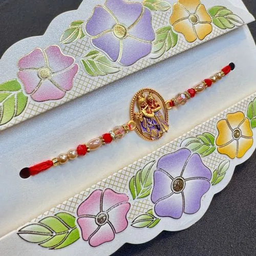 Divine Radha Krishna Stone Rakhi Gift