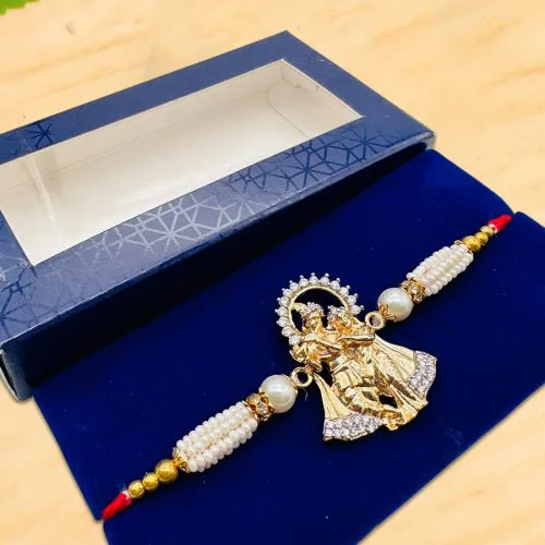 Charming AD Radha Krishna Rakhi Gift