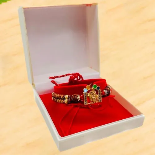 Auspicious Krishna Design Rakhi Gift