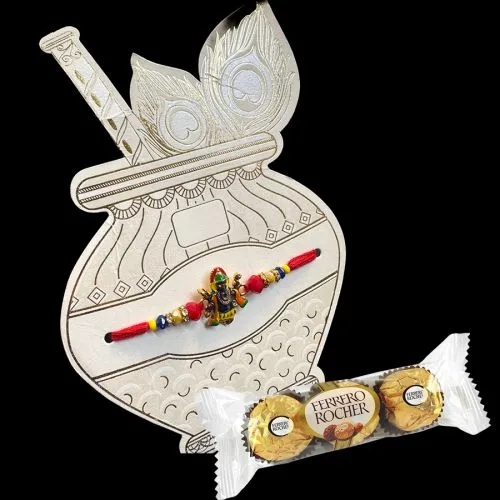 Divine Ganesha Rakhi & Rocher Gift