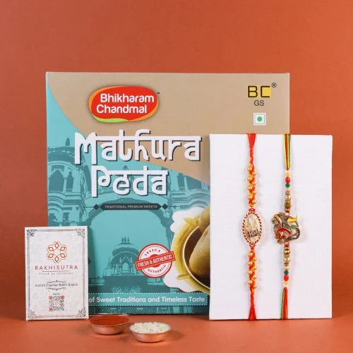 Rakhi Pair & Mathura Peda Combo