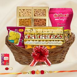 Delightful Basket of Rakhi Treat Delightful Basket of Rakhi Treat