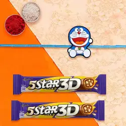 Graceful Doraemon Rakhi N Chocolates Souvenior