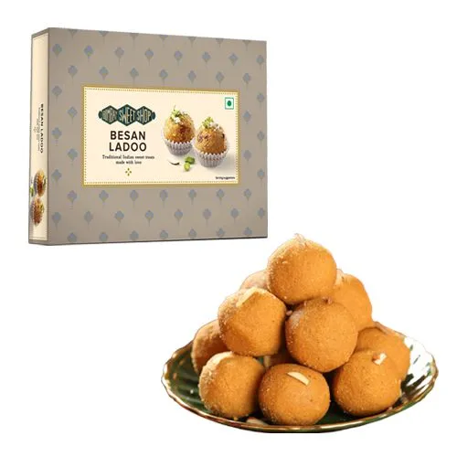 Ferrero Rocker Besan Laddu Box from Bombay Sweet Shop